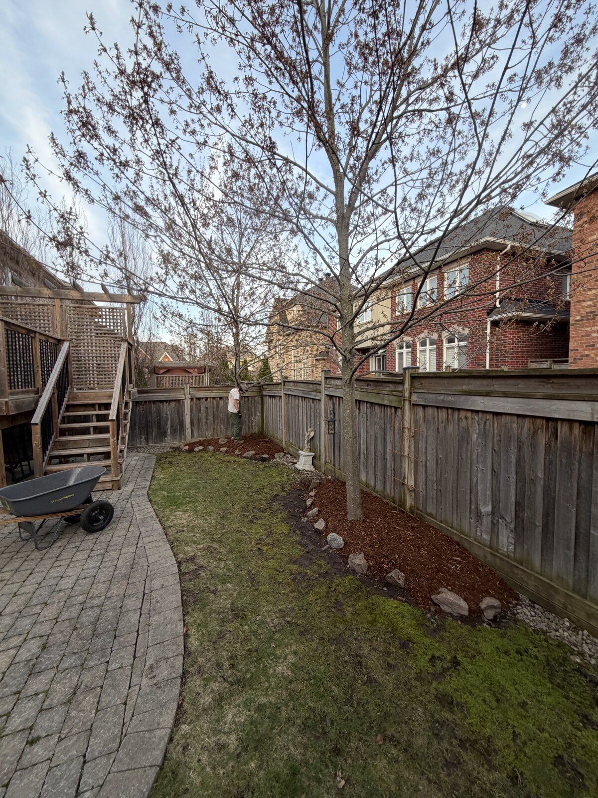 Mulch Refresh in Progress — O'Doherty's Property Services
